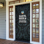 New Zealand Darts Beer Door Cover Paua Shell Aotearoa Maori Tattoo - Aussie Hoodie