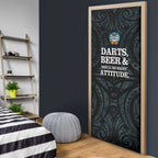 New Zealand Darts Beer Door Cover Paua Shell Aotearoa Maori Tattoo - Aussie Hoodie