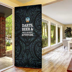 New Zealand Darts Beer Door Cover Paua Shell Aotearoa Maori Tattoo - Aussie Hoodie