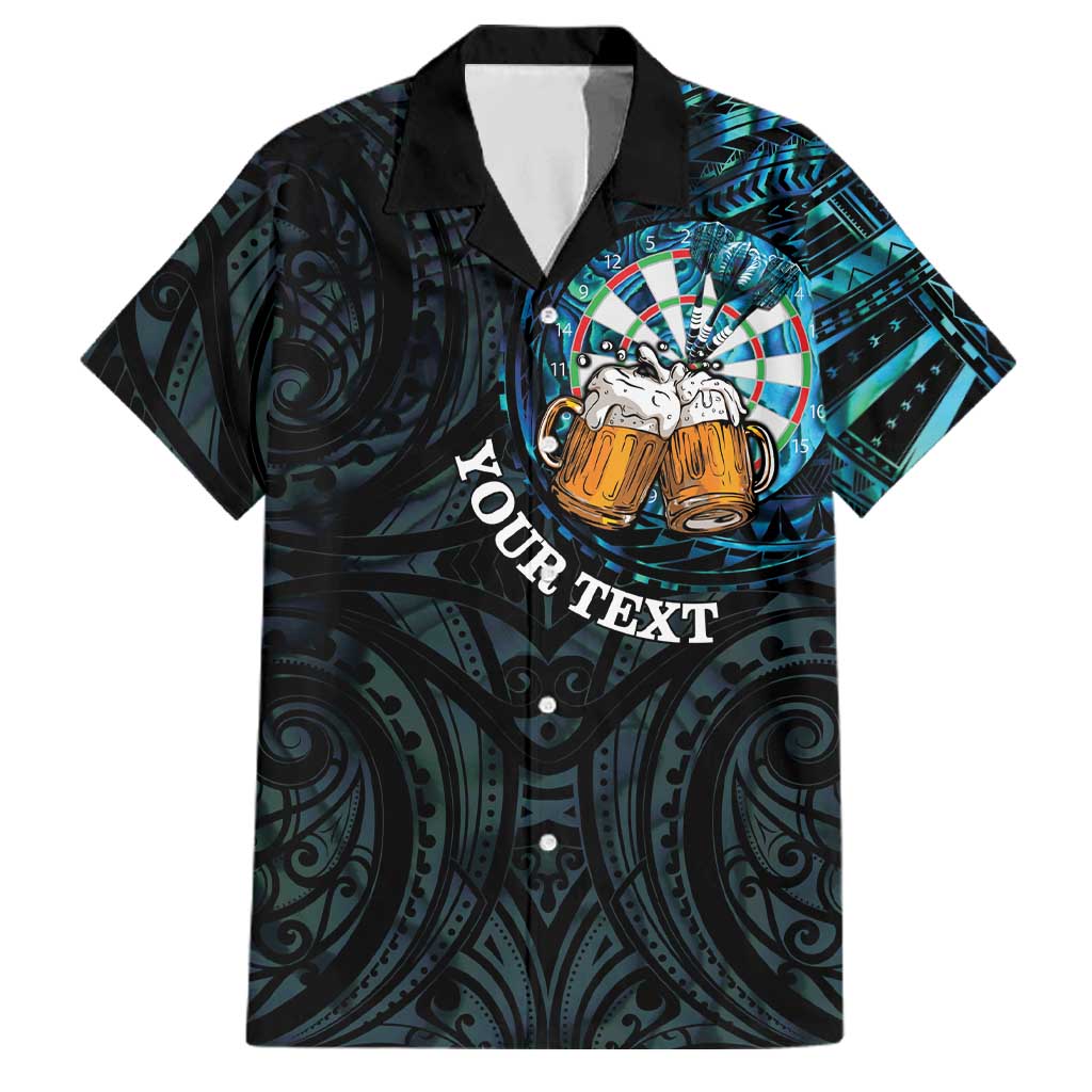 Personalized New Zealand Darts Beer Family Matching Summer Maxi Dress and Hawaiian Shirt Paua Shell Aotearoa Maori Tattoo - Aussie Hoodie