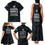 Personalized New Zealand Darts Beer Family Matching Tank Maxi Dress and Hawaiian Shirt Paua Shell Aotearoa Maori Tattoo - Aussie Hoodie