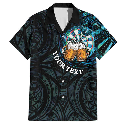 Personalized New Zealand Darts Beer Family Matching Tank Maxi Dress and Hawaiian Shirt Paua Shell Aotearoa Maori Tattoo - Aussie Hoodie
