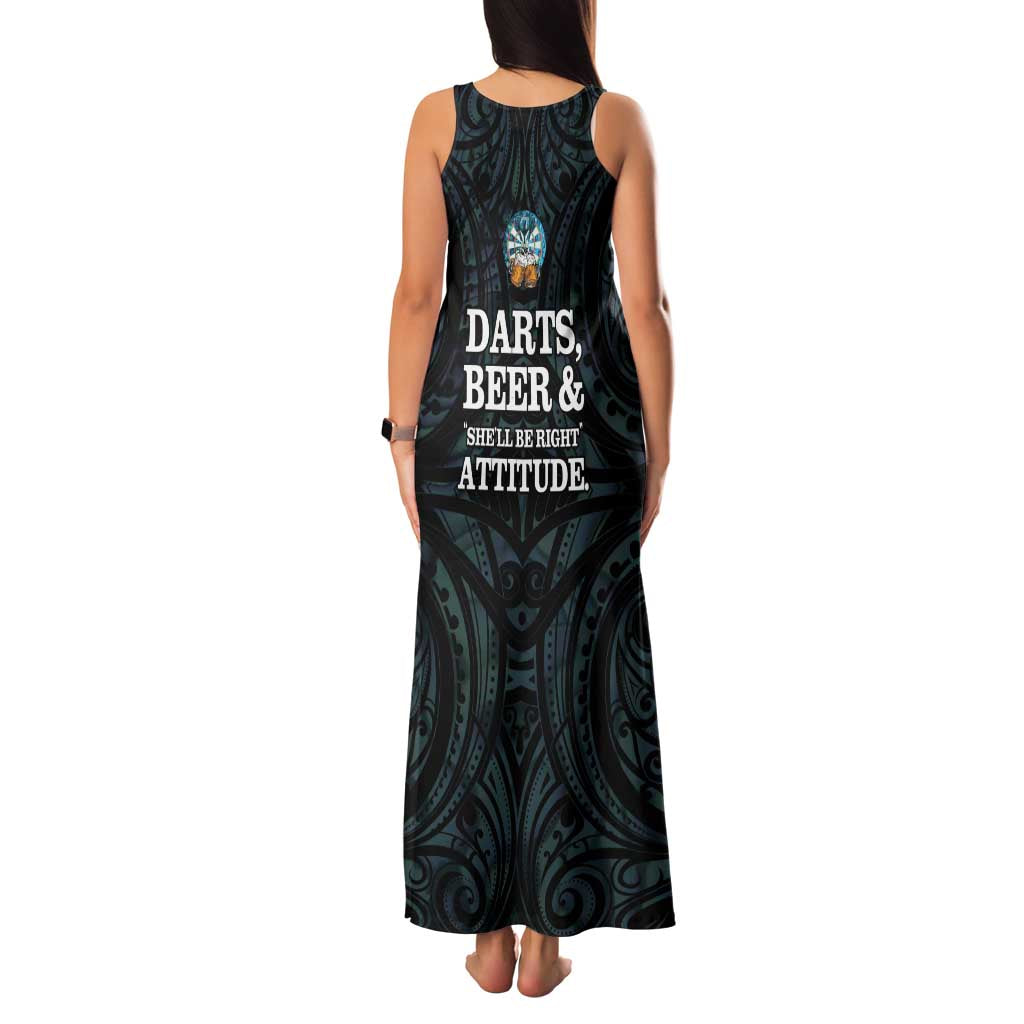 Personalized New Zealand Darts Beer Family Matching Tank Maxi Dress and Hawaiian Shirt Paua Shell Aotearoa Maori Tattoo - Aussie Hoodie