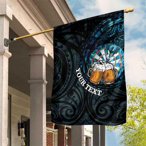 Personalized New Zealand Darts Beer Garden Flag Paua Shell Aotearoa Maori Tattoo - Aussie Hoodie