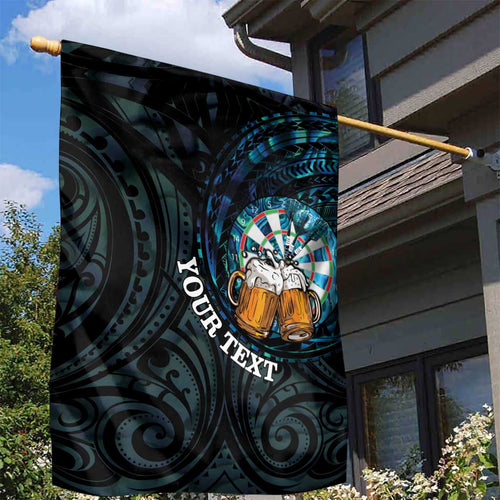 Personalized New Zealand Darts Beer Garden Flag Paua Shell Aotearoa Maori Tattoo - Aussie Hoodie