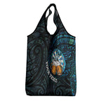 Personalized New Zealand Darts Beer Grocery Bag Paua Shell Aotearoa Maori Tattoo - Aussie Hoodie