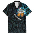 Personalized New Zealand Darts Beer Hawaiian Shirt Paua Shell Aotearoa Maori Tattoo - Aussie Hoodie
