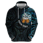 Personalized New Zealand Darts Beer Hoodie Paua Shell Aotearoa Maori Tattoo - Aussie Hoodie