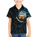 Personalized New Zealand Darts Beer Kid Hawaiian Shirt Paua Shell Aotearoa Maori Tattoo - Aussie Hoodie
