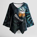 Personalized New Zealand Darts Beer Kimono Sleeve Blouse Paua Shell Aotearoa Maori Tattoo - Aussie Hoodie