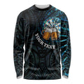 Personalized New Zealand Darts Beer Long Sleeve Shirt Paua Shell Aotearoa Maori Tattoo - Aussie Hoodie