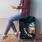 Personalized New Zealand Darts Beer Luggage Cover Paua Shell Aotearoa Maori Tattoo - Aussie Hoodie