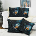 Personalized New Zealand Darts Beer Pillow Cover Paua Shell Aotearoa Maori Tattoo - Aussie Hoodie