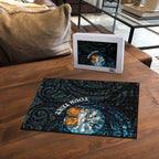 Personalized New Zealand Darts Beer Puzzle Paua Shell Aotearoa Maori Tattoo - Aussie Hoodie