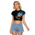 Personalized New Zealand Darts Beer Raglan Cropped T Shirt Paua Shell Aotearoa Maori Tattoo - Aussie Hoodie