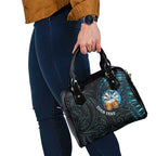 Personalized New Zealand Darts Beer Shoulder Handbag Paua Shell Aotearoa Maori Tattoo - Aussie Hoodie