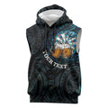 Personalized New Zealand Darts Beer Sleeveless Hoodie Paua Shell Aotearoa Maori Tattoo - Aussie Hoodie