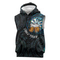 Personalized New Zealand Darts Beer Sleeveless Zip Hoodie Paua Shell Aotearoa Maori Tattoo - Aussie Hoodie