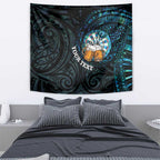 Personalized New Zealand Darts Beer Tapestry Paua Shell Aotearoa Maori Tattoo - Aussie Hoodie