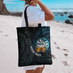 Personalized New Zealand Darts Beer Tote Bag Paua Shell Aotearoa Maori Tattoo - Aussie Hoodie