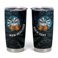 Personalized New Zealand Darts Beer Tumbler Cup Paua Shell Aotearoa Maori Tattoo - Aussie Hoodie
