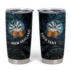 Personalized New Zealand Darts Beer Tumbler Cup Paua Shell Aotearoa Maori Tattoo - Aussie Hoodie