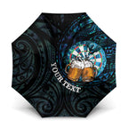 Personalized New Zealand Darts Beer Umbrella Paua Shell Aotearoa Maori Tattoo - Aussie Hoodie