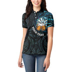 Personalized New Zealand Darts Beer Women Polo Shirt Paua Shell Aotearoa Maori Tattoo - Aussie Hoodie