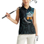 Personalized New Zealand Darts Beer Women Sleeveless Polo Shirt Paua Shell Aotearoa Maori Tattoo - Aussie Hoodie
