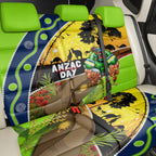 Raiders Rugby ANZAC Day Back Car Seat Cover Green Machine Mascot Rosemary Starry Night