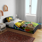Raiders Rugby ANZAC Day Bedding Set Green Machine Mascot Rosemary Starry Night