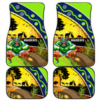 Raiders Rugby ANZAC Day Car Mats Green Machine Mascot Rosemary Starry Night