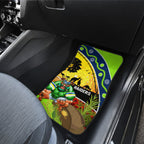 Raiders Rugby ANZAC Day Car Mats Green Machine Mascot Rosemary Starry Night