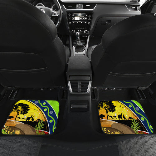 Raiders Rugby ANZAC Day Car Mats Green Machine Mascot Rosemary Starry Night