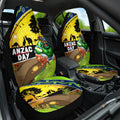 Raiders Rugby ANZAC Day Car Seat Cover Green Machine Mascot Rosemary Starry Night