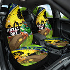 Raiders Rugby ANZAC Day Car Seat Cover Green Machine Mascot Rosemary Starry Night