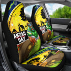 Raiders Rugby ANZAC Day Car Seat Cover Green Machine Mascot Rosemary Starry Night