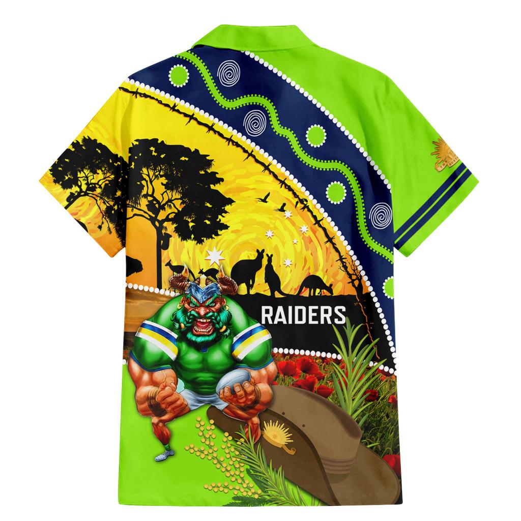 Raiders Rugby ANZAC Day Family Matching Mermaid Dress and Hawaiian Shirt Green Machine Mascot Rosemary Starry Night
