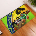 Raiders Rugby ANZAC Day Rubber Doormat Green Machine Mascot Rosemary Starry Night