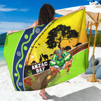 Raiders Rugby ANZAC Day Sarong Green Machine Mascot Rosemary Starry Night