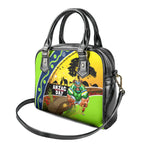 Raiders Rugby ANZAC Day Shoulder Handbag Green Machine Mascot Rosemary Starry Night