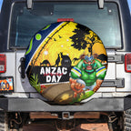 Raiders Rugby ANZAC Day Spare Tire Cover Green Machine Mascot Rosemary Starry Night