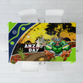 Raiders Rugby ANZAC Day Tablecloth Green Machine Mascot Rosemary Starry Night