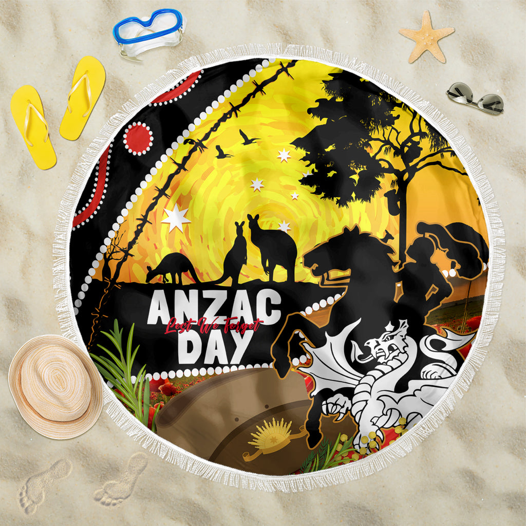 Dragons Rugby ANZAC Day Beach Blanket Saints Rosemary Starry Night