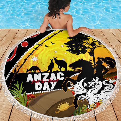 Dragons Rugby ANZAC Day Beach Blanket Saints Rosemary Starry Night
