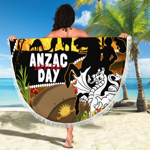 Dragons Rugby ANZAC Day Beach Blanket Saints Rosemary Starry Night
