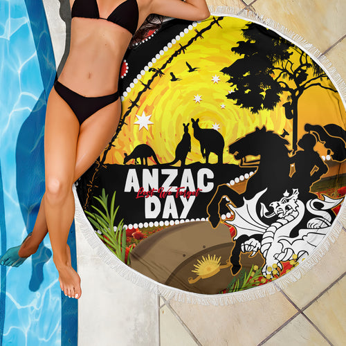 Dragons Rugby ANZAC Day Beach Blanket Saints Rosemary Starry Night