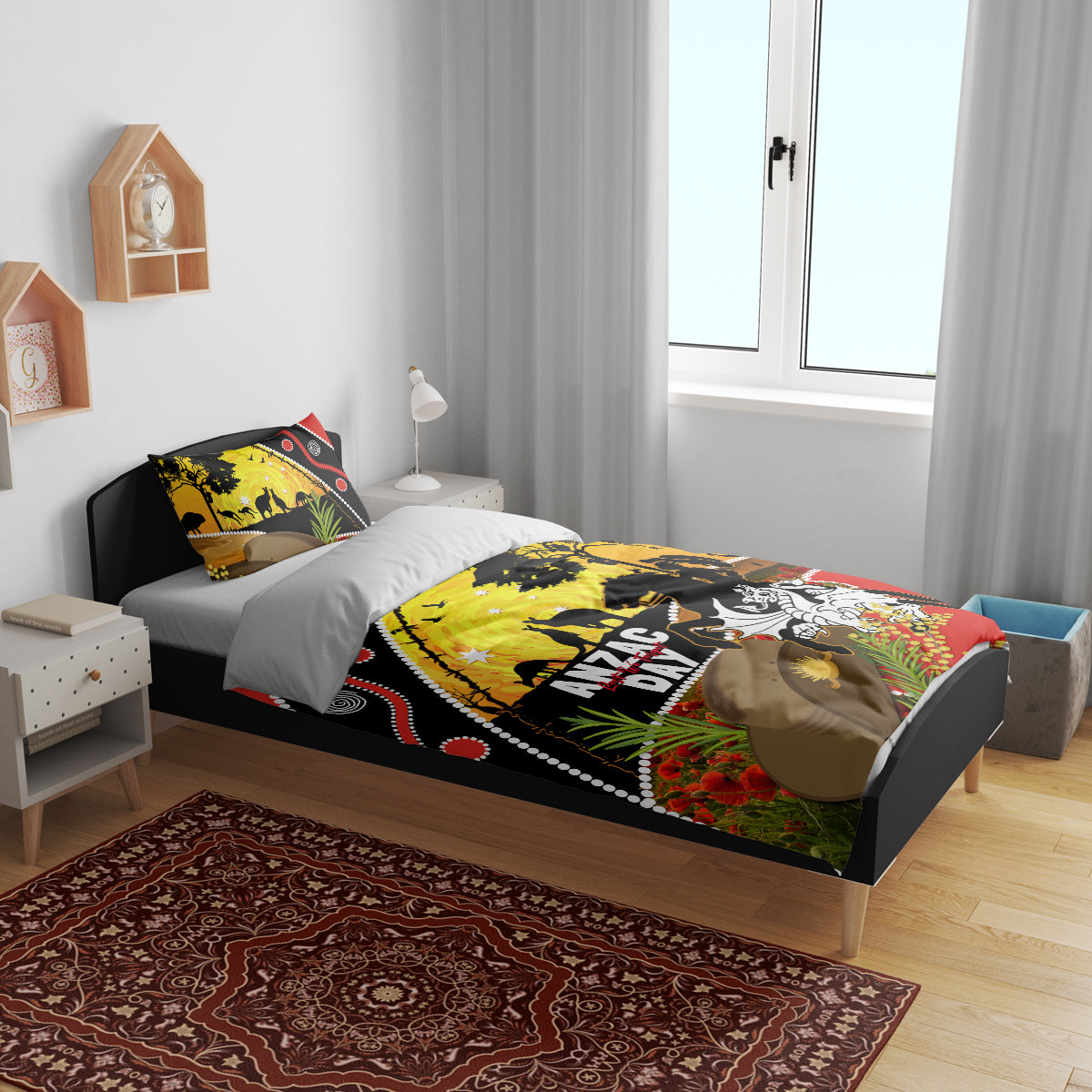 Dragons Rugby ANZAC Day Bedding Set Saints Rosemary Starry Night