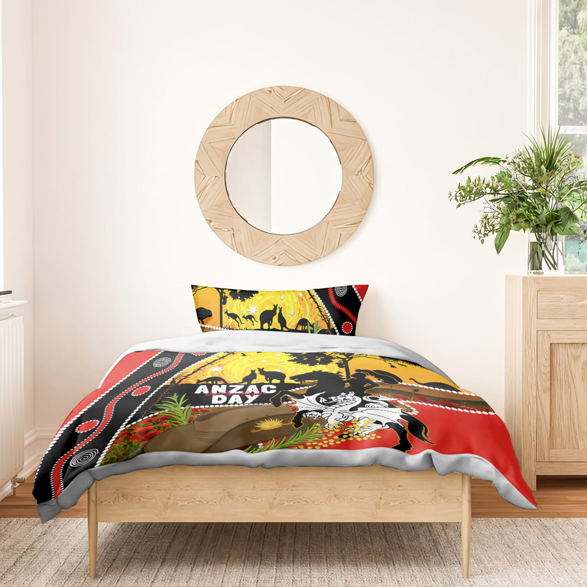 Dragons Rugby ANZAC Day Bedding Set Saints Rosemary Starry Night