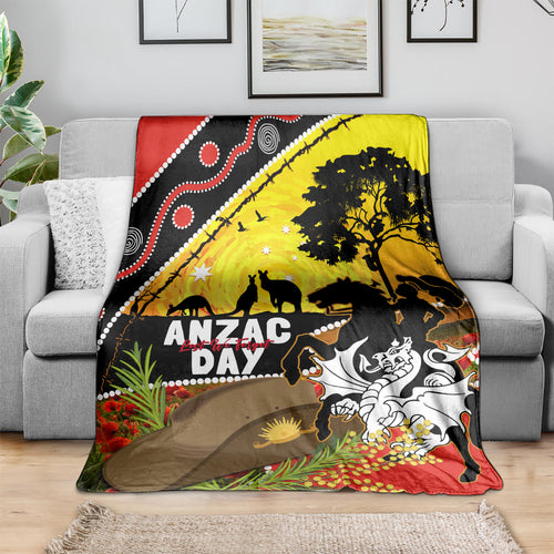 Dragons Rugby ANZAC Day Blanket Saints Rosemary Starry Night
